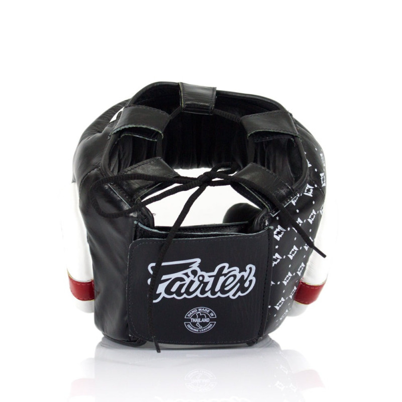 Боксерський шолом Fairtex HG10 Black, Розмір M, Натуральна шкіра, Чорний