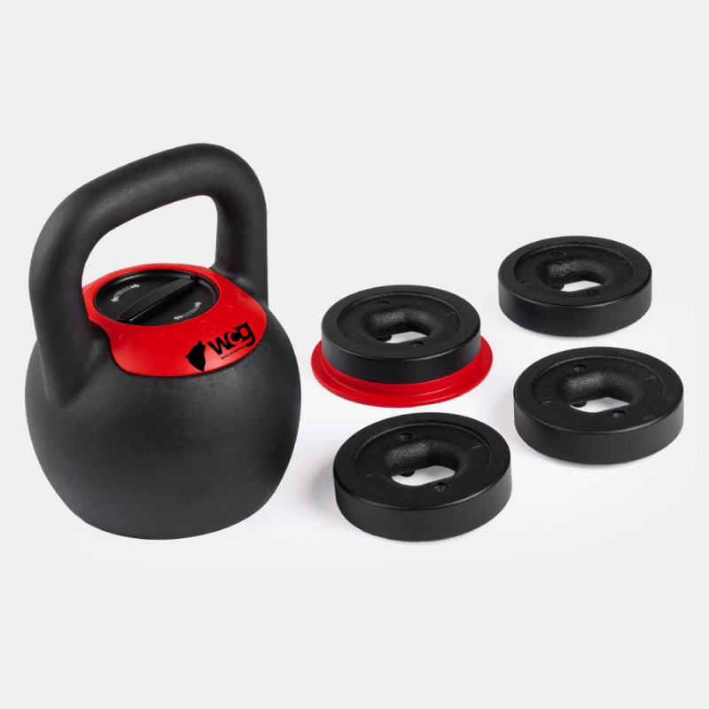 Регулируемая чугунная гиря WCG 16-24 кг | 5 в 1