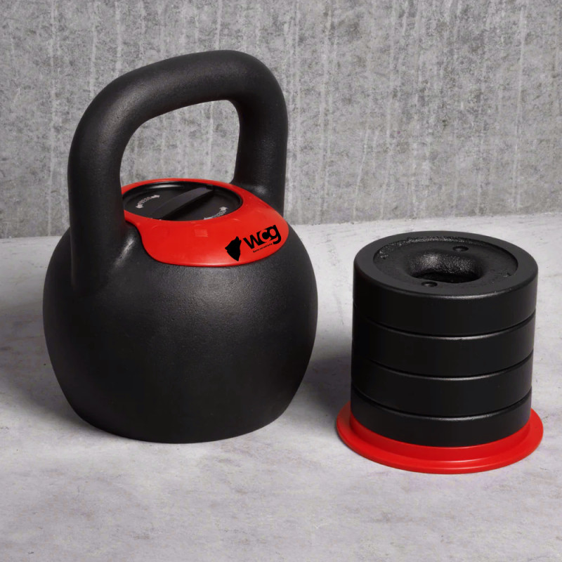 Регулируемая чугунная гиря WCG 16-24 кг | 5 в 1