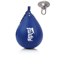 Пневмогруша боксерська Fairtex SB1 Blue, Штучна шкіра, Висота 30 см, Синій