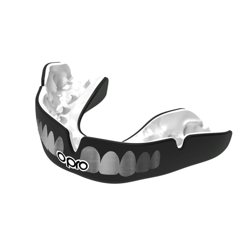 Капа OPRO Instant TEETH доросла (вік 11+) Black/Silver (art.102526002)