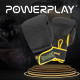Боксерські рукавиці PowerPlay 3021 Ukraine Чорно жовті 8 унцій