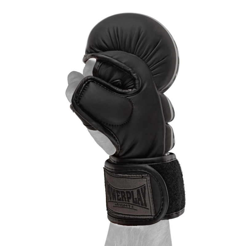 Рукавиці для MMA PowerPlay PP_3033 Ultra Matt Чорні S