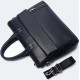 Мужская сумка-портфель Tiding Bag кожаная черная