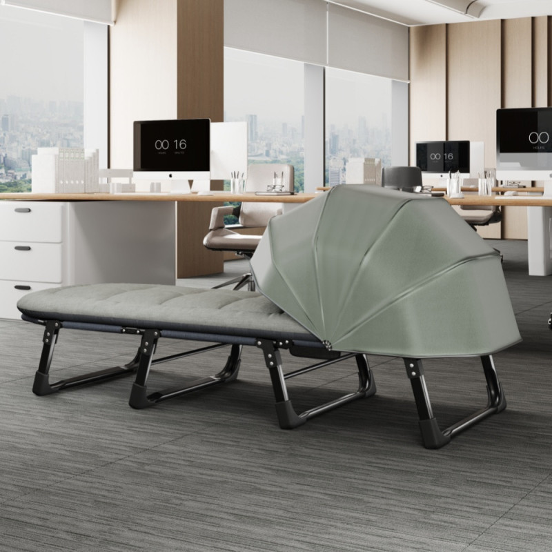 Раскладная кровать-шезлонг WCG FB-S25 с мягким матрасом и регулируемым солнцезащитным козырьком