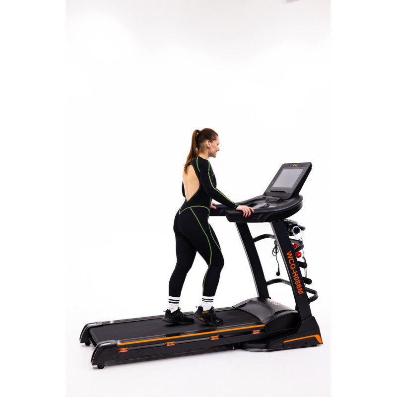 Беговая дорожка электрическая WCG-H086M PRO 15.6" LСD Wi-Fi Android + Массажер Бесплатная доставка