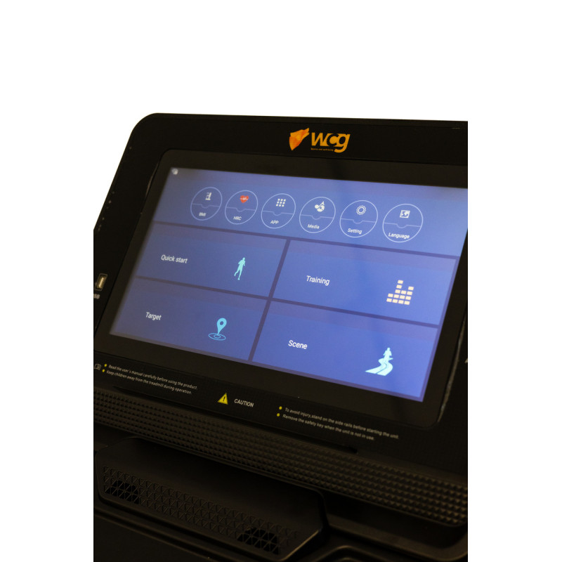 Беговая дорожка электрическая WCG-H086M PRO 15.6" LСD Wi-Fi Android + Массажер Бесплатная доставка