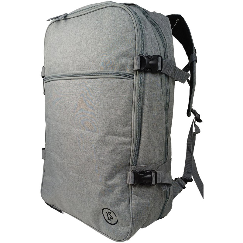 Большой дорожный рюкзак - сумка для поездок 40L Live in style светло-серый