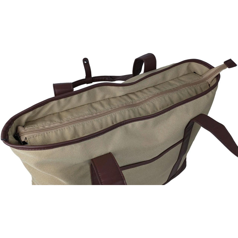 Дорожная сумка, саквояж 40L Live in style Weekender бежевая 47х38х24 см