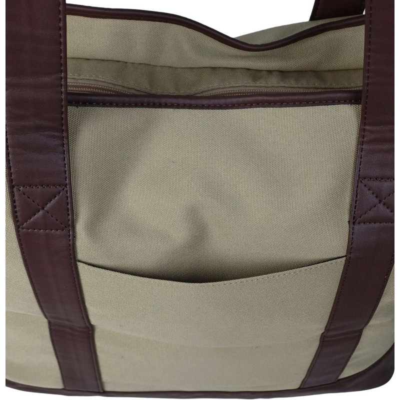 Дорожная сумка, саквояж 40L Live in style Weekender бежевая 47х38х24 см