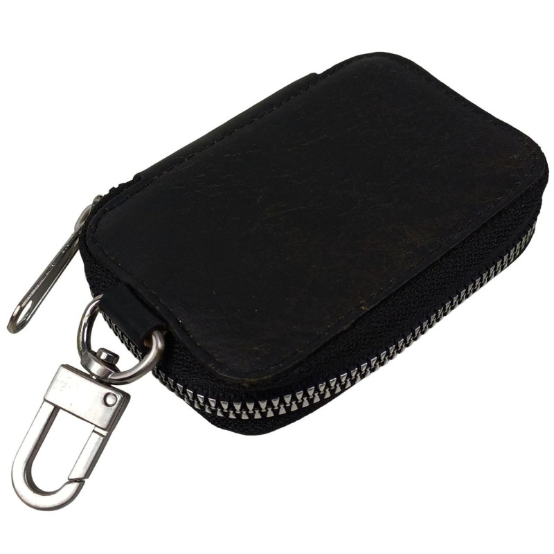 Ключница, чехол для ключей из натуральной кожи Luxury Key Case черная