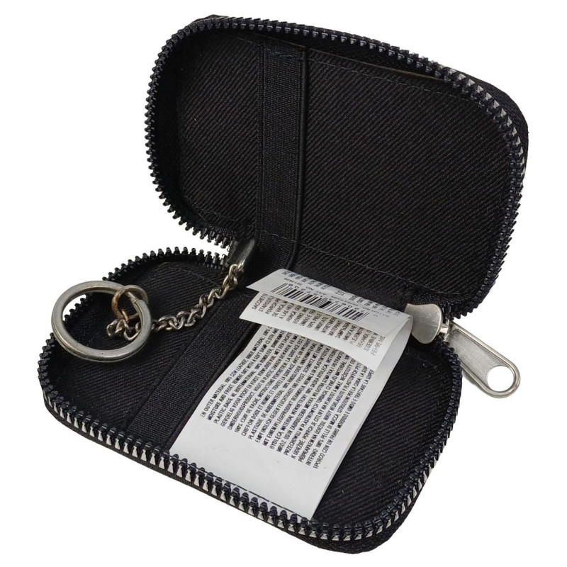 Ключница, чехол для ключей из натуральной кожи Luxury Key Case черная
