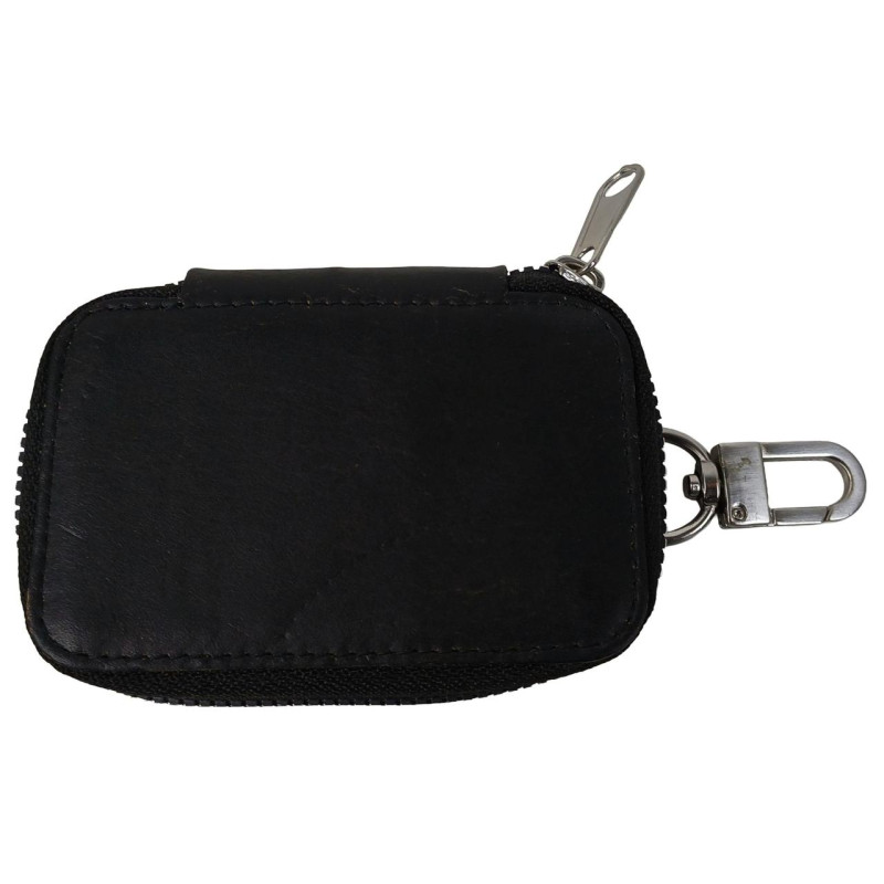 Ключница, чехол для ключей из натуральной кожи Luxury Key Case черная