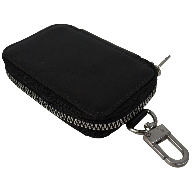 Ключница, чехол для ключей из натуральной кожи Luxury Key Case черная