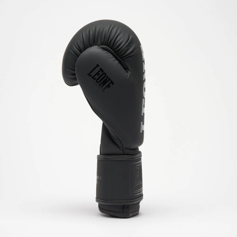 Боксерские перчатки Leone GN058 TONE X Black, 14 унций, Натуральная кожа, Черный
