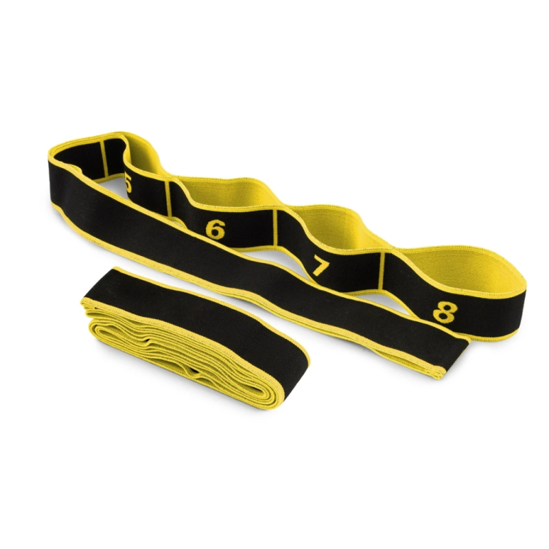 Еспандер з петлями для розтяжки PowerPlay PP_4311 Fitness Band Жовта (88*4см.)