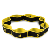 Еспандер з петлями для розтяжки PowerPlay PP_4311 Fitness Band Жовта (88*4см.)