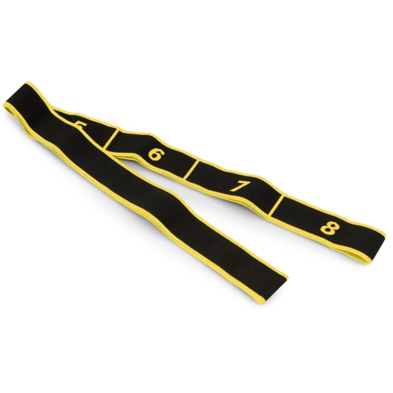 Еспандер з петлями для розтяжки PowerPlay PP_4311 Fitness Band Жовта (88*4см.)