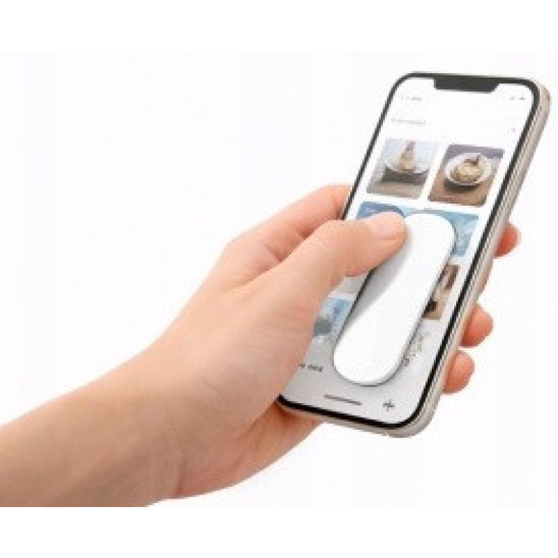 Тримач для пальця смартфона LAB31 Finger Grip з функцією підставки білий