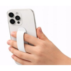 Тримач для пальця смартфона LAB31 Finger Grip з функцією підставки білий