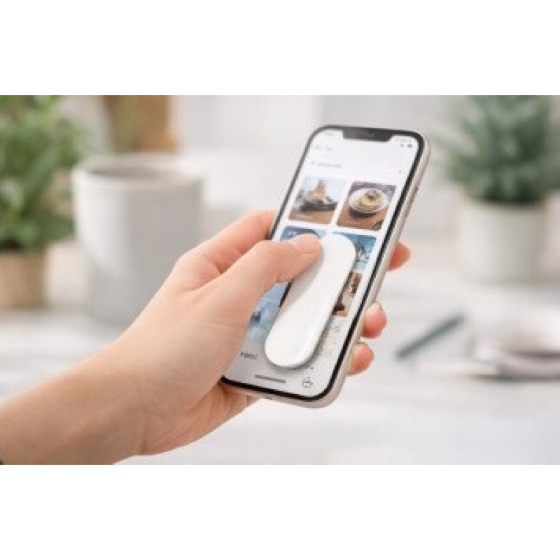 Тримач для пальця смартфона LAB31 Finger Grip з функцією підставки білий