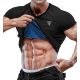 Чоловіча футболка RDX M1 з ефектом сауни Black XL
