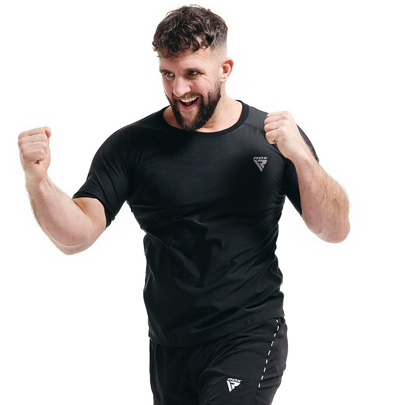 Чоловіча футболка RDX M1 з ефектом сауни Black XL