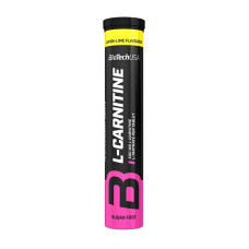 L-карнітин, Effervescent L-Carnitine 500 mg, BioTech, 20 таблеток (Лимон)