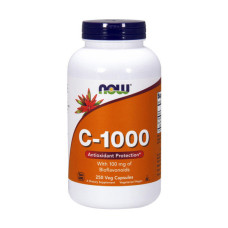 Витамины и минералы, C-1000 with bioflavonoids, NOW, 250 капсул