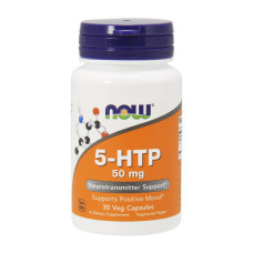Добавка для здоровья, 5-HTP 50 mg, NOW, 30 капсул