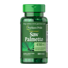 Добавка для здоровья, Saw Palmetto 450 mg, Puritan's Pride, 100 капсул