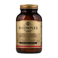 Витамины и минералы, B-Complex 100, Solgar, 100 капсул