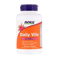 Витамины и минералы, Daily Vits, NOW, 120 капсул