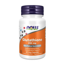 Добавка для здоровья, Glutathione 250 mg, NOW, 60 капсул