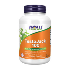 Добавка для здоровья, Testo Jack 100, NOW, 120 капсул