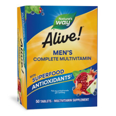 Вітаміни та мінерали, Alive! Men's Energy, Nature's Way, 50 таблеток
