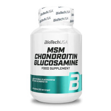 Для суглобів та зв'язок, MSM Chondroitin Glucosamine, BioTech, 60 таблеток