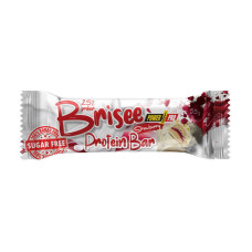 Протеиновый батончик, Brisee Protein Bar 25% sugar free, Power Pro, 55 г (Клубника)
