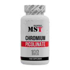 Витамины и минералы, Chromium Picolinate, MST, 100 капсул