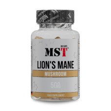 Добавка для здоровья, Lion's Mane Mushroom 500 mg, MST, 60 капсул