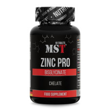 Цинк, Zinc Pro Bisglycinate Chelate, MST, 60 таблеток