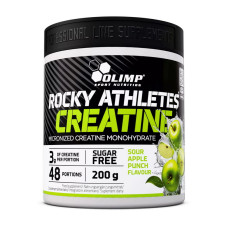 Креатин, Rocky Athletes Creatine, OLIMP, 200 г (Пунш из кислых яблок)