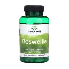 Добавка для здоровья, Boswellia 400 mg, Swanson, 100 капсул