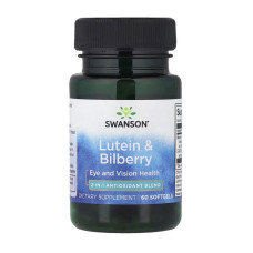 Добавка для здоровья, Lutein & Bilberry, Swanson, 60 капсул