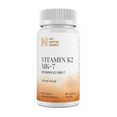Вітаміни, Vitamin K2 MK-7 100 mcg, My Nutri Week, 120 капсул