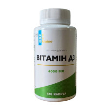 Вітаміни, Vitamin D3 4000 IU, ABU, 120 капсул