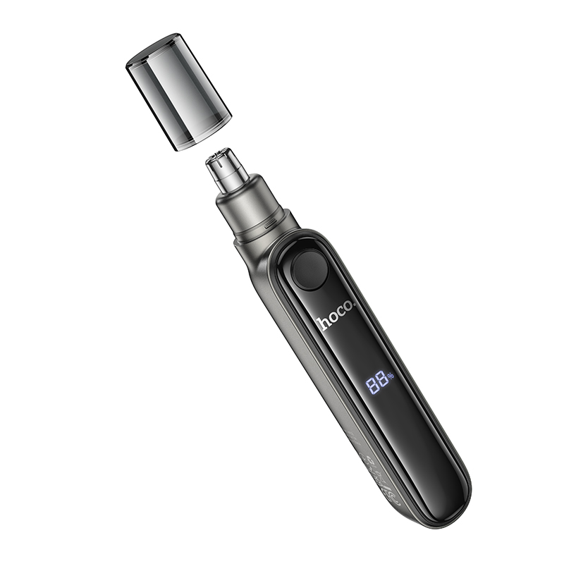 Тример для носа HOCO HP33 electric nose hair trimmer with display Metal gray Тример для носа HOCO HP33 electric nose hair trimmer with display Metal gray