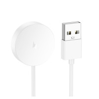 Бездротовий зарядний пристрій для смарт-годинника HOCO Y29/Y42 Ultra/Y43 AMOLED Smart sports watch charging cable White