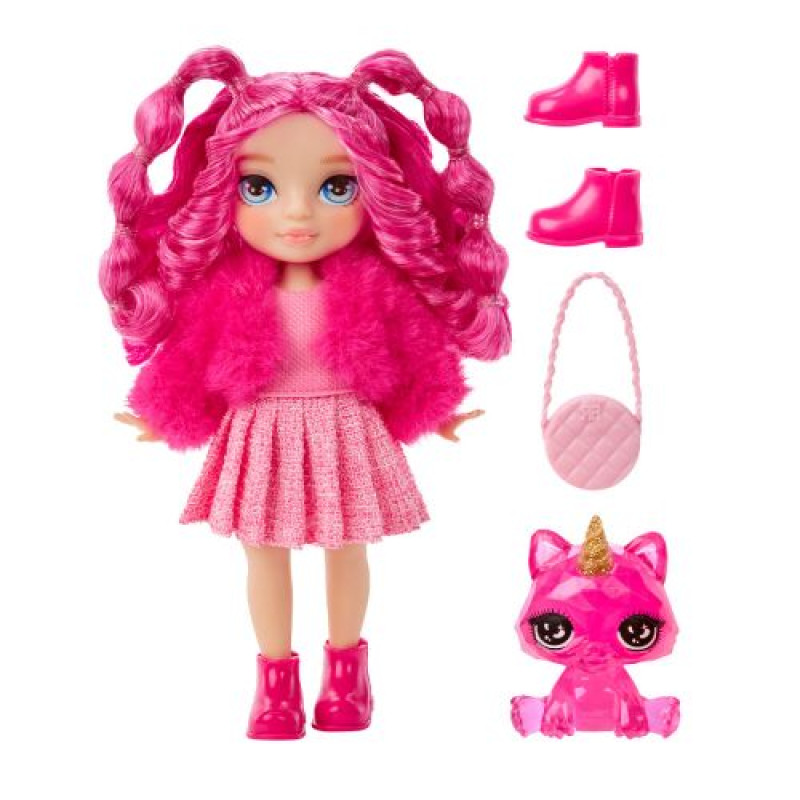 Игровой набор с куклой "Rainbow High серии Littles" - Маджента