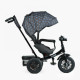 Велосипед 3-х колісний "BestTrike Perfetto" (поворотне сидіння, колеса гумові надувні, кошик, фара музична, USB, Bluetooth)